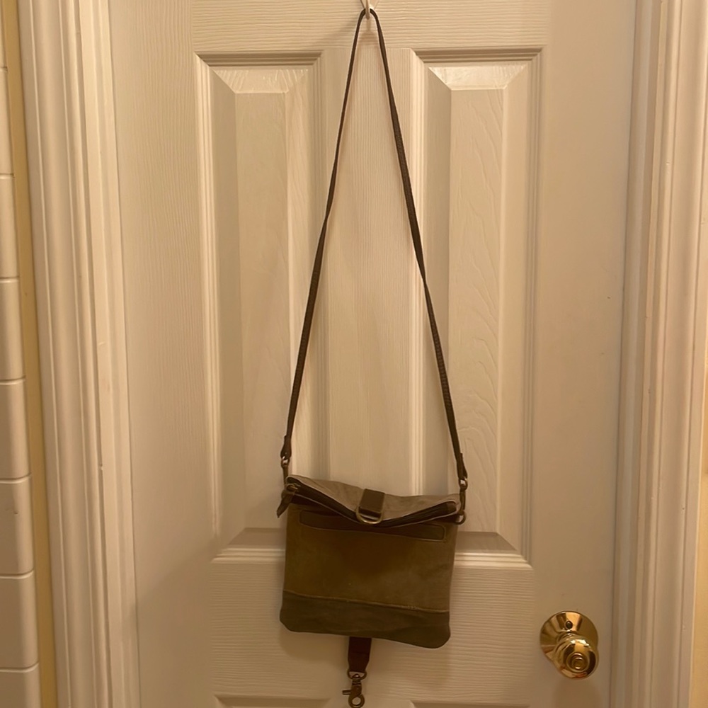 Mona B crossbody canvas bag